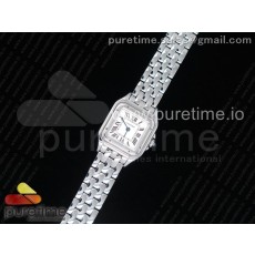 K11공장 까르띠에 팬더 레이디즈 22 스틸 화이트다이얼 브레이슬릿 Panthère Secrete Ladies 22mm SS White Dial on SS Bracelet Ronda Quartz