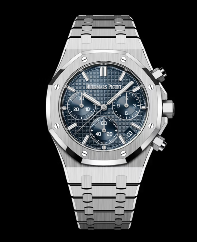 APS공장 오데마피게 로얄오크 크로노그래프 스틸 블루다이얼 브레이슬릿 Royal Oak Chrono 26240 SS APSF 1:1 Best Edition Blue Dial on SS Bracelet SA4401 Super Clone