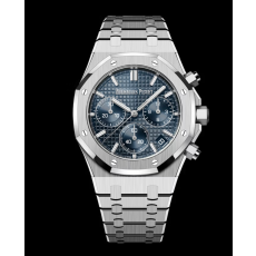 APS공장 오데마피게 로얄오크 크로노그래프 스틸 블루다이얼 브레이슬릿 Royal Oak Chrono 26240 SS APSF 1:1 Best Edition Blue Dial on SS Bracelet SA4401 Super Clone