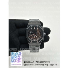 국내배송!! APS공장 오데마피게 로얄오크 크로노그래프 풀세라믹 블랙다이얼 브레이슬릿 (고유번호 aps2)