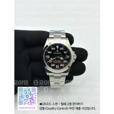 국내배송!! VS공장 롤렉스 에어킹 블랙다이얼 브레이슬릿 (고유번호 os81)