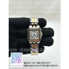 국내배송!! BV공장 까르띠에 팬더 27 옐로우골드콤비 화이트다이얼 브레이슬릿 (고유번호 0b14)