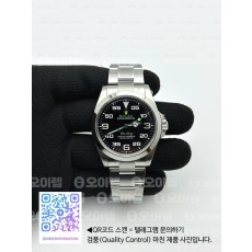 국내배송!! VS공장 롤렉스 에어킹 블랙다이얼 브레이슬릿 (고유번호 os82)