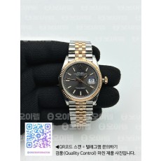국내배송!! VS공장 롤렉스 데이저스트 36 로즈골드콤비 그레이다이얼 플루티드베젤 쥬빌레브레이슬릿 (고유번호 os69)