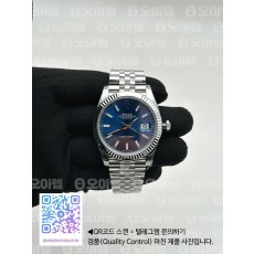 국내배송!! VS공장 롤렉스 데이저스트 41 블루다이얼 플루티드베젤 쥬빌레브레이슬릿 (고유번호 VS3)