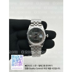 국내배송!! VS공장 롤렉스 데이저스트 36 스틸 윔블던 슬레이트로만 그레이다이얼 플루티드베젤 쥬빌레브레이슬릿 (고유번호 VS4)