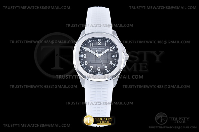 DD공장 파텍필립 아쿠아넛 5167 그레이다이얼 화이트러버스트랩 Aquanaut Ref.5167 White SS/RU Grey/Num DDF DD330